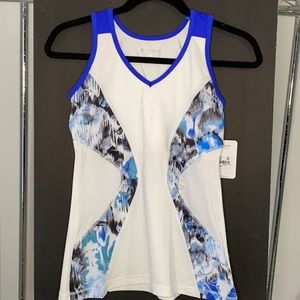 Sofibella- White with blue design tank